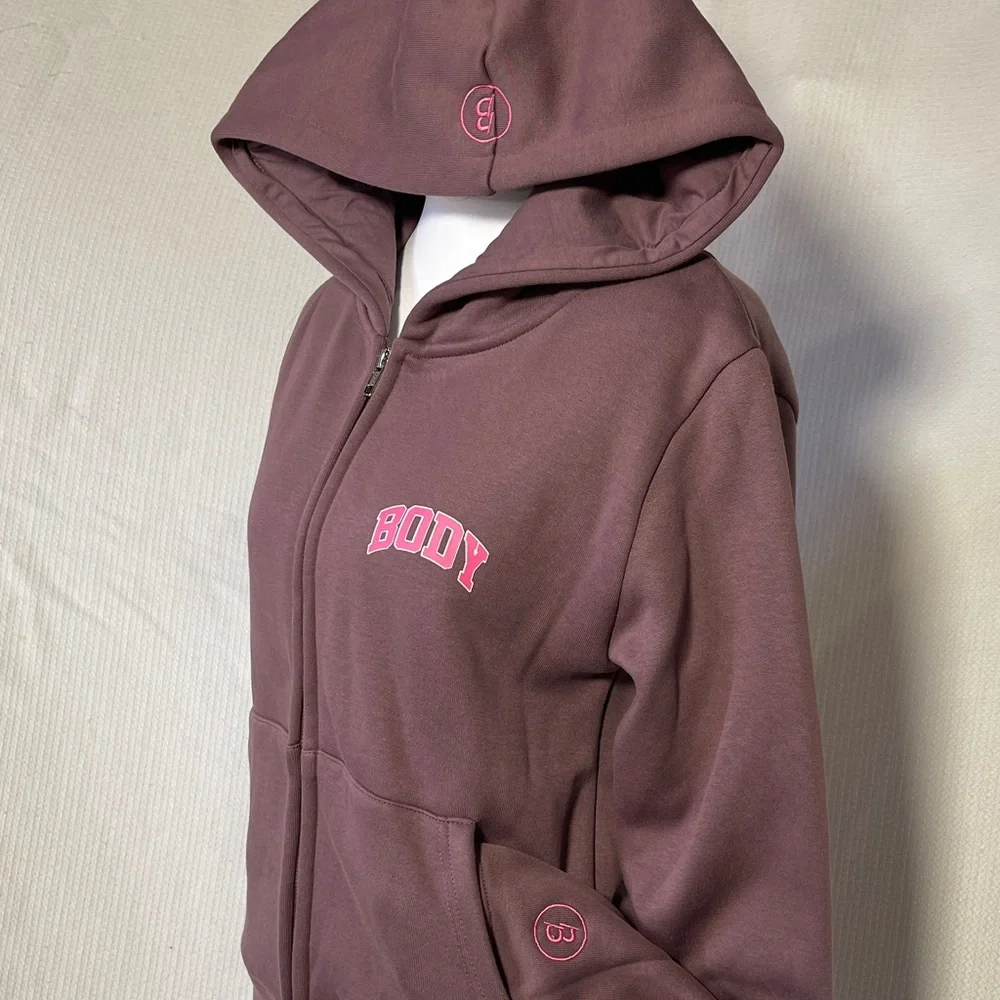 BODY - by Raven Tracy  Hoodie with Pink Logo - new with no tags - Picture 4 of 10